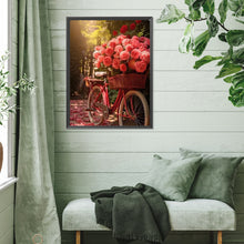 Load image into Gallery viewer, Rose Bike 30*40CM (canvas) Full Square Drill Diamond Painting
