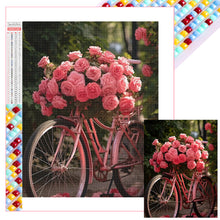 Load image into Gallery viewer, Rose Bike 30*40CM (canvas) Full Square Drill Diamond Painting
