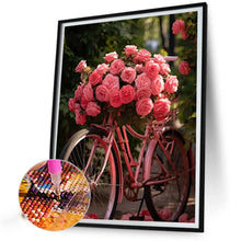 Load image into Gallery viewer, Rose Bike 30*40CM (canvas) Full Square Drill Diamond Painting
