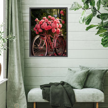 Load image into Gallery viewer, Rose Bike 30*40CM (canvas) Full Square Drill Diamond Painting
