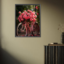 Load image into Gallery viewer, Rose Bike 30*40CM (canvas) Full Square Drill Diamond Painting
