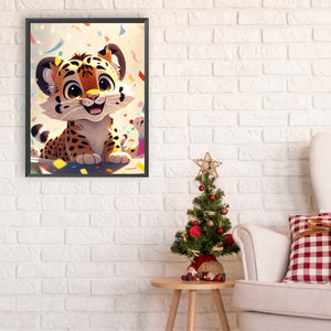 Zodiac Sign Tiger 30*40CM (canvas) Full Round Drill Diamond Painting