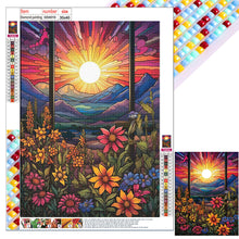 Load image into Gallery viewer, Flowers Sunrise 30*40CM (canvas) Full Square Drill Diamond Painting
