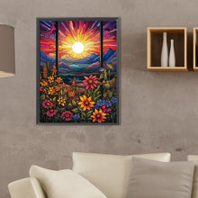 Load image into Gallery viewer, Flowers Sunrise 30*40CM (canvas) Full Square Drill Diamond Painting
