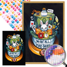 Load image into Gallery viewer, White Rabbit And Mad Hatter 40*60CM (canvas) Full AB Round Drill Diamond Painting
