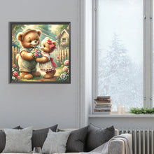 Load image into Gallery viewer, Rose Care Bear 30*30CM (canvas) Full Round Drill Diamond Painting
