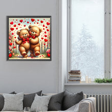 Load image into Gallery viewer, Rose Care Bear 30*30CM (canvas) Full Round Drill Diamond Painting
