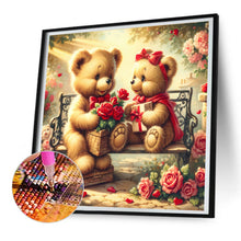 Load image into Gallery viewer, Rose Care Bear 30*30CM (canvas) Full Round Drill Diamond Painting
