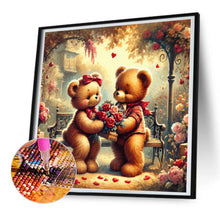 Load image into Gallery viewer, Rose Care Bear 30*30CM (canvas) Full Round Drill Diamond Painting
