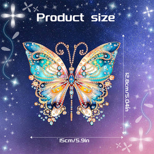 Acrylic Single-Sided Diamond Painting Hanging Pendant for Home Decor (Butterfly)