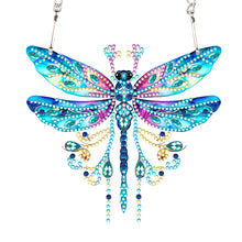 Load image into Gallery viewer, Acrylic Single-Sided Diamond Painting Hanging Pendant for Home Decor (Dragonfly)
