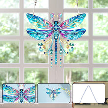 Load image into Gallery viewer, Acrylic Single-Sided Diamond Painting Hanging Pendant for Home Decor (Dragonfly)
