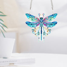 Load image into Gallery viewer, Acrylic Single-Sided Diamond Painting Hanging Pendant for Home Decor (Dragonfly)
