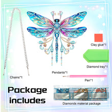 Load image into Gallery viewer, Acrylic Single-Sided Diamond Painting Hanging Pendant for Home Decor (Dragonfly)
