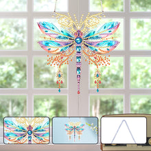 Load image into Gallery viewer, Acrylic Single-Sided Diamond Painting Hanging Pendant for Home Decor (Dragonfly)
