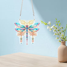 Load image into Gallery viewer, Acrylic Single-Sided Diamond Painting Hanging Pendant for Home Decor (Dragonfly)
