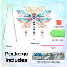 Load image into Gallery viewer, Acrylic Single-Sided Diamond Painting Hanging Pendant for Home Decor (Dragonfly)
