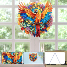 Load image into Gallery viewer, Acrylic Single-Sided Diamond Painting Hanging Pendant for Home Decor (Parrot)
