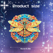 Load image into Gallery viewer, Acrylic Single-Sided Diamond Painting Hanging Pendant for Home Decor (Dragonfly)
