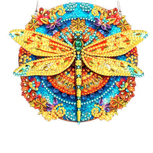 Load image into Gallery viewer, Acrylic Single-Sided Diamond Painting Hanging Pendant for Home Decor (Dragonfly)
