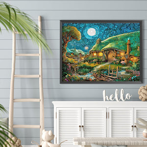 Goblin Hut 45*35CM (canvas) Full Round Drill Diamond Painting