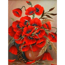 Load image into Gallery viewer, Poppy Bouquet 30*40CM (canvas) Full Round Drill Diamond Painting
