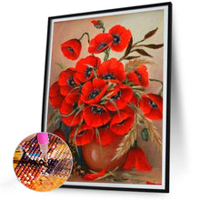 Load image into Gallery viewer, Poppy Bouquet 30*40CM (canvas) Full Round Drill Diamond Painting
