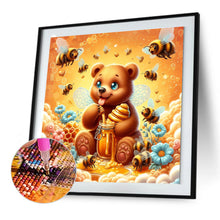 Load image into Gallery viewer, Bear And Bee 30*30CM (canvas) Full Round Drill Diamond Painting
