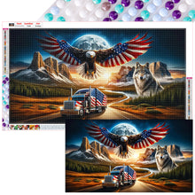 Load image into Gallery viewer, American Eagle 70*40CM (canvas) Full Round Drill Diamond Painting
