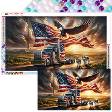 Load image into Gallery viewer, American Eagle 70*40CM (canvas) Full Round Drill Diamond Painting
