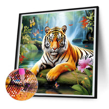 Load image into Gallery viewer, Forest Tiger 30*30CM (canvas) Full Round Drill Diamond Painting
