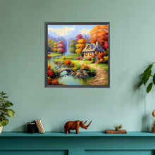 Load image into Gallery viewer, Garden House 30*30CM (canvas) Full Round Drill Diamond Painting
