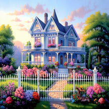 Load image into Gallery viewer, Garden House 30*30CM (canvas) Full Round Drill Diamond Painting
