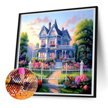 Load image into Gallery viewer, Garden House 30*30CM (canvas) Full Round Drill Diamond Painting
