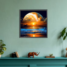 Load image into Gallery viewer, Moonlight By The Sea 30*30CM (canvas) Full Round Drill Diamond Painting
