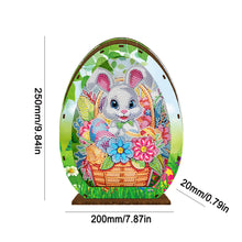 Load image into Gallery viewer, Wooden Easter Egg Rabbit Special Shaped Diamond Painting Lamp for Adult Kids
