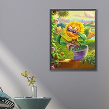 Load image into Gallery viewer, Funny Sunflower 45*60CM (canvas) Full Square Drill Diamond Painting
