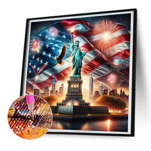 American Eagle 30*30CM (canvas) Full Round Drill Diamond Painting