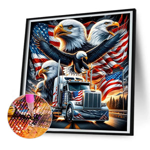 American Eagle 30*30CM (canvas) Full Round Drill Diamond Painting