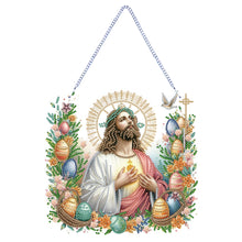 Load image into Gallery viewer, Acrylic Jesus Easter Egg Single-Sided 5D DIY Diamond Painting Hanging Pendant
