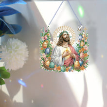 Load image into Gallery viewer, Acrylic Jesus Easter Egg Single-Sided 5D DIY Diamond Painting Hanging Pendant
