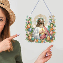 Load image into Gallery viewer, Acrylic Jesus Easter Egg Single-Sided 5D DIY Diamond Painting Hanging Pendant
