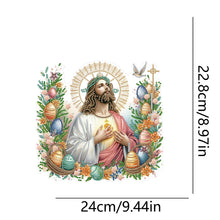 Load image into Gallery viewer, Acrylic Jesus Easter Egg Single-Sided 5D DIY Diamond Painting Hanging Pendant
