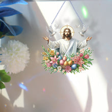 Load image into Gallery viewer, Acrylic Jesus Easter Egg Single-Sided 5D DIY Diamond Painting Hanging Pendant
