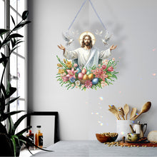 Load image into Gallery viewer, Acrylic Jesus Easter Egg Single-Sided 5D DIY Diamond Painting Hanging Pendant
