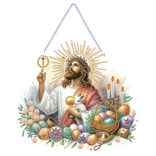 Load image into Gallery viewer, Acrylic Jesus Easter Egg Single-Sided 5D DIY Diamond Painting Hanging Pendant
