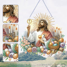 Load image into Gallery viewer, Acrylic Jesus Easter Egg Single-Sided 5D DIY Diamond Painting Hanging Pendant
