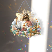 Load image into Gallery viewer, Acrylic Jesus Easter Egg Single-Sided 5D DIY Diamond Painting Hanging Pendant
