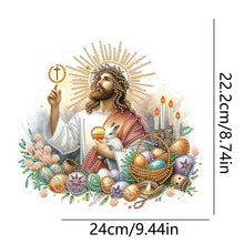 Load image into Gallery viewer, Acrylic Jesus Easter Egg Single-Sided 5D DIY Diamond Painting Hanging Pendant
