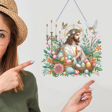 Load image into Gallery viewer, Acrylic Jesus Easter Egg Single-Sided 5D DIY Diamond Painting Hanging Pendant
